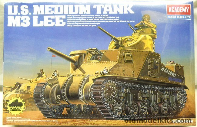 Academy 1/35 M3 Lee Medium Tank - With Full Interior, 13206 plastic model kit